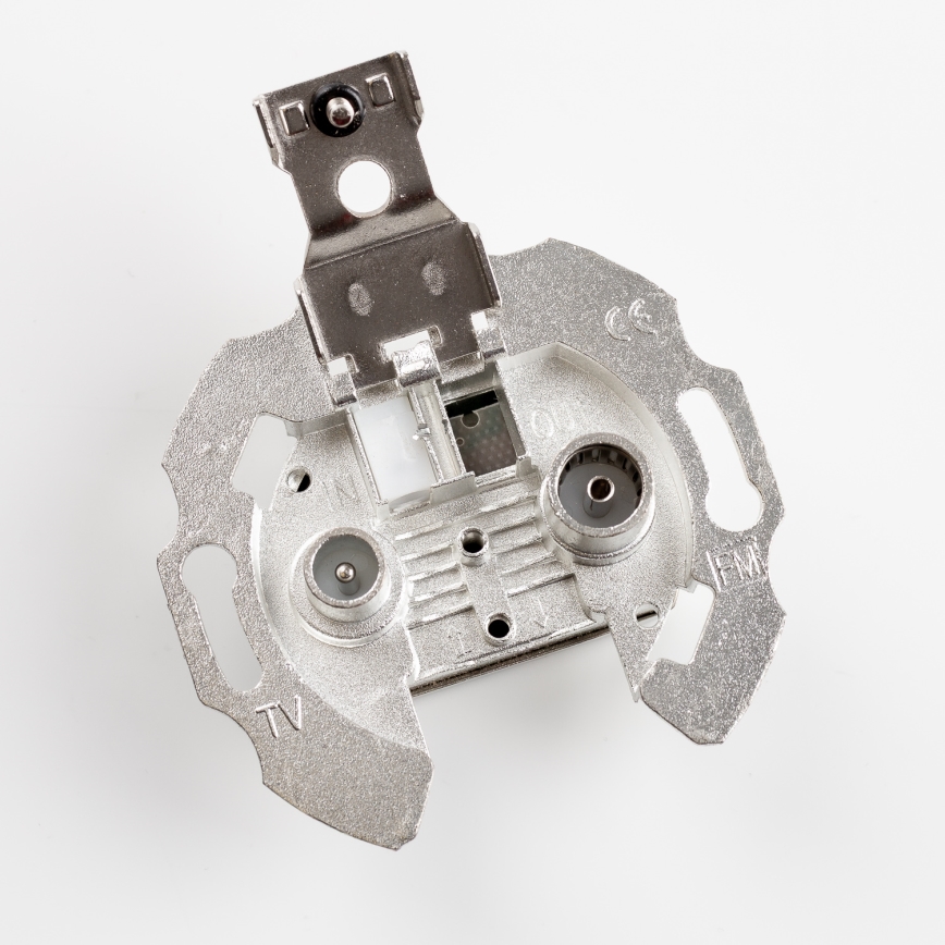 Kliklap - Retro TV+R päätepistorasia, kehyksetön, beige