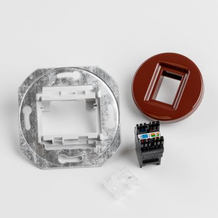 Kliklap - Retro-tyylinen datapistorasia kehyksellä, ruskea