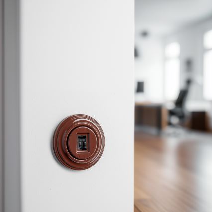 Kliklap - Retro-tyylinen datapistorasia kehyksellä, ruskea