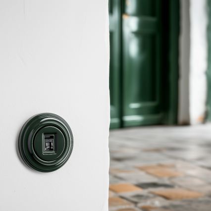 Kliklap - Retro-tyylinen datapistorasia kehyksellä, vihreä