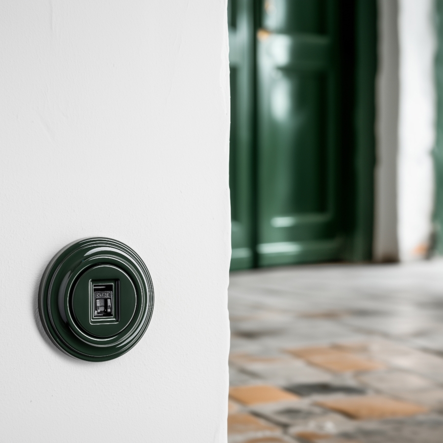 Kliklap - Retro-tyylinen datapistorasia kehyksellä, vihreä