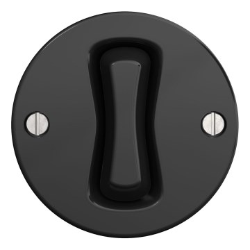 Kliklap - Retro yksinapainen kytkin ilman kehystä nro 1 musta