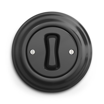 Kliklap - Retro yksinapainen valokytkin, kehys nro 1, antrasiitti