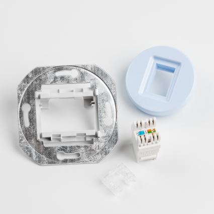 Kliklap - retrotyylinen datapistorasia kehyksellä, sininen