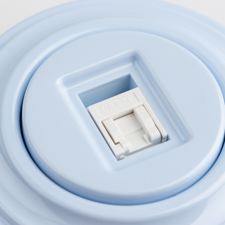 Kliklap - retrotyylinen datapistorasia kehyksellä, sininen