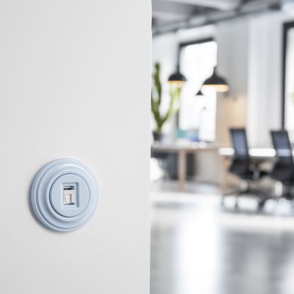 Kliklap - retrotyylinen datapistorasia kehyksellä, sininen