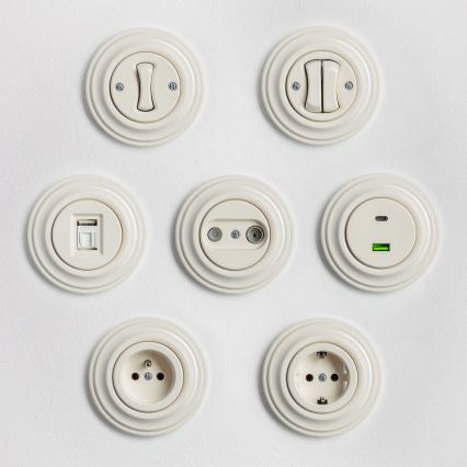 Kliklap - retrotyylinen pelkistetty kehys, beigen sävyinen