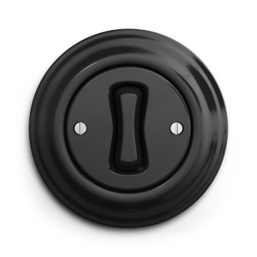 Kliklap - Retrotyylinen ristikytkin, kehys nro 7, musta