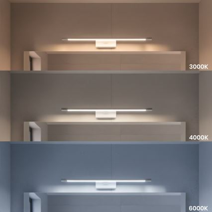 LED Kylpyhuoneen peilivalaisin KLIMT LED/12W/230V 3000/4000/6000K 60 cm IP44 valkoinen