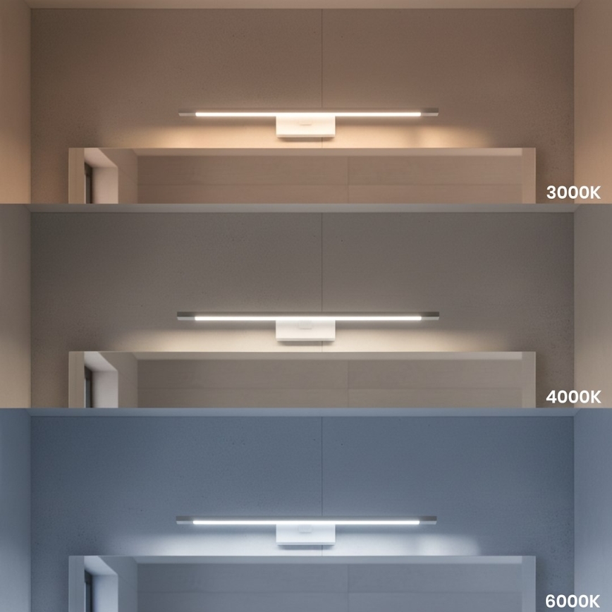 LED Kylpyhuoneen peilivalaisin KLIMT LED/12W/230V 3000/4000/6000K 60 cm IP44 valkoinen