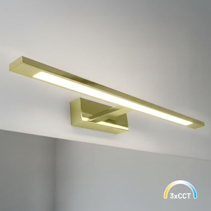 LED-kylpyhuoneen peilivalaisin KLIMT LED/12W/230V 3000/4000/6000K 60 cm IP44 kulta