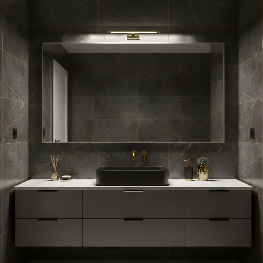 LED Kylpyhuoneen peilivalaisin KLIMT LED/8W/230V 3000/4000/6000K 40 cm IP44 kultainen