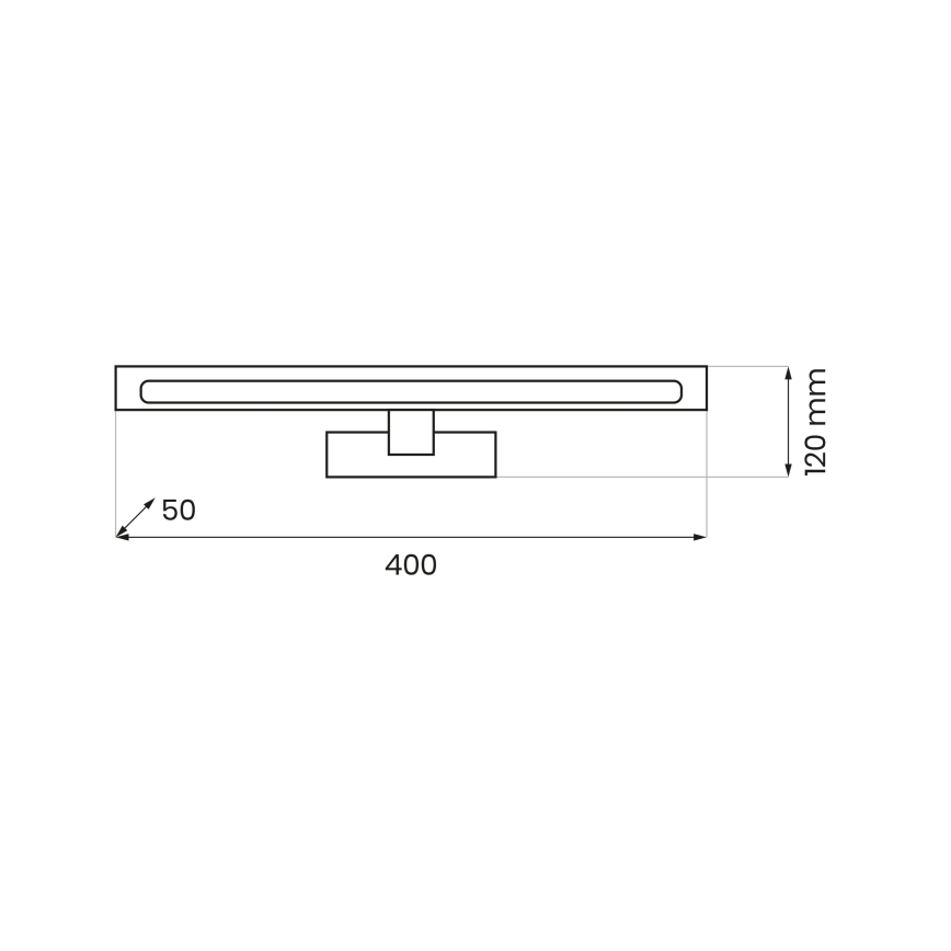 LED Kylpyhuoneen peilivalaisin KLIMT LED/8W/230V 3000/4000/6000K 40 cm IP44 kultainen