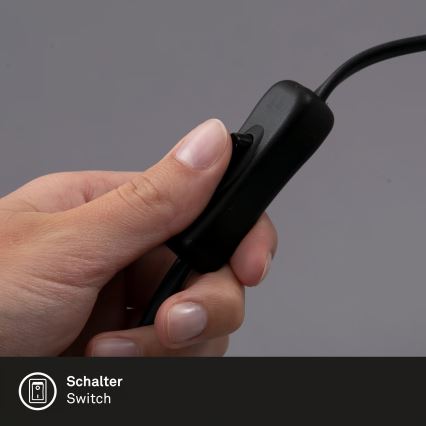 Klipsivalaisin 1xGU10/3W/230V musta