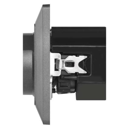 Kodin pistorasia USB-A+USB-C FRENCH 250V/16A antrasiitti