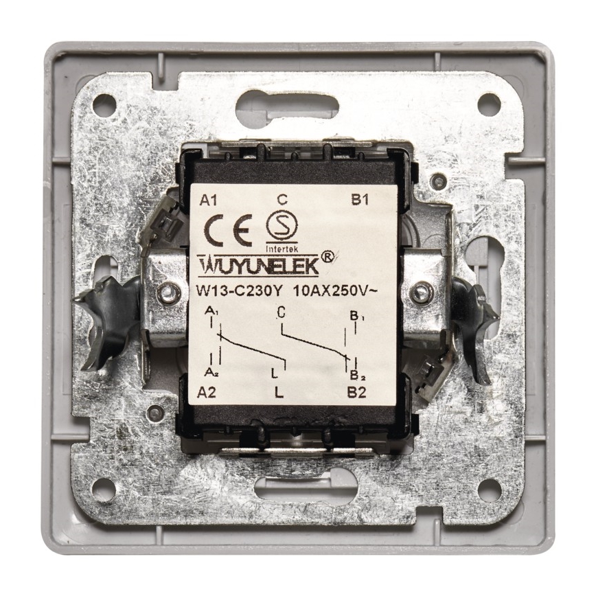 Kodin seinäkytkin kaksinkertainen vuorotteleva 250V / 10A