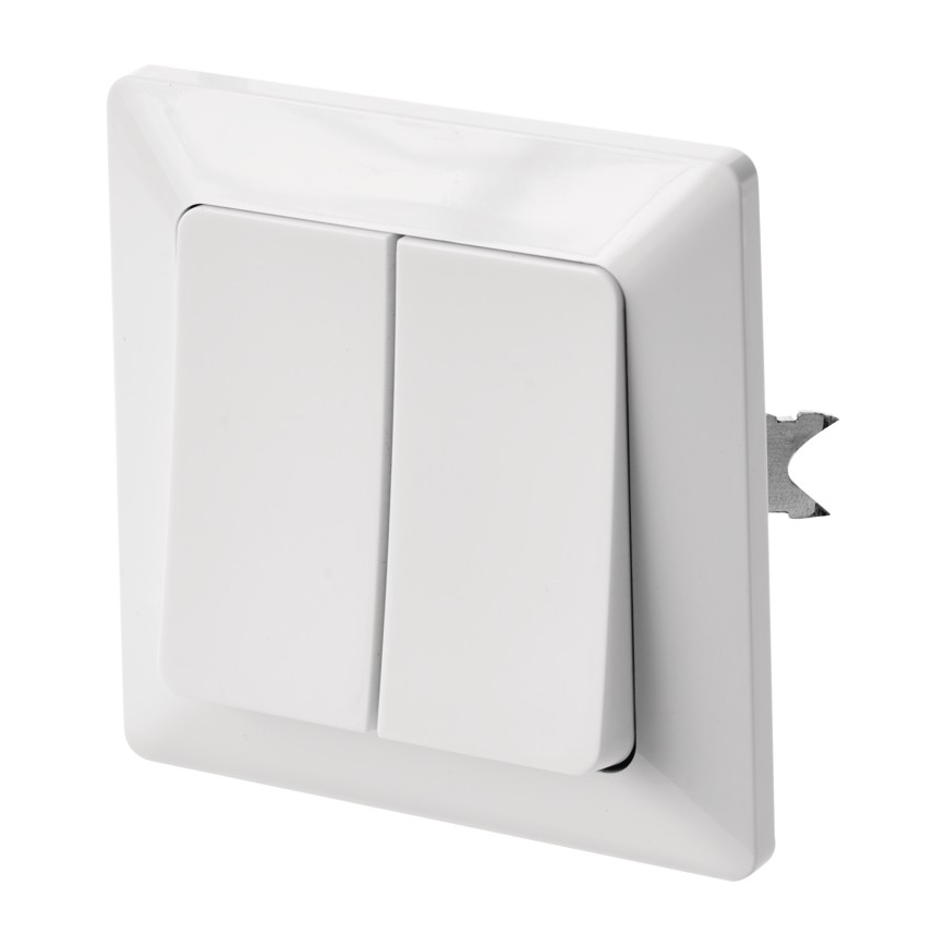 Kodin seinäkytkin kaksinkertainen vuorotteleva 250V / 10A