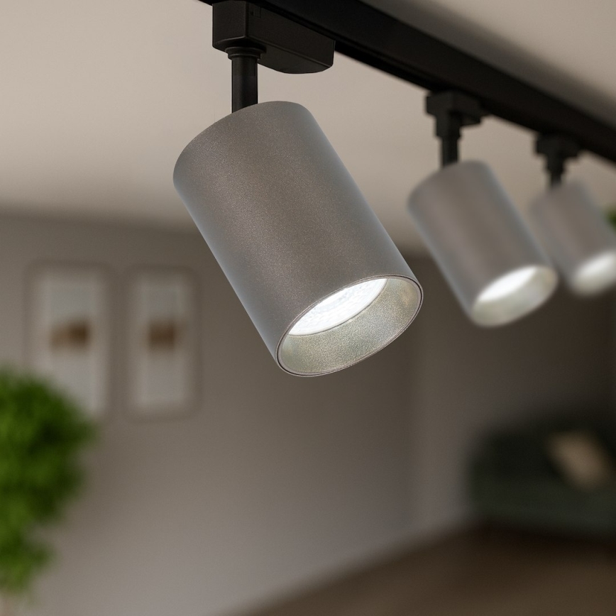 Kohdevalaisin 1-vaiheiseen kiskojärjestelmään PIPE 1xGU10/10W/230V ruskea