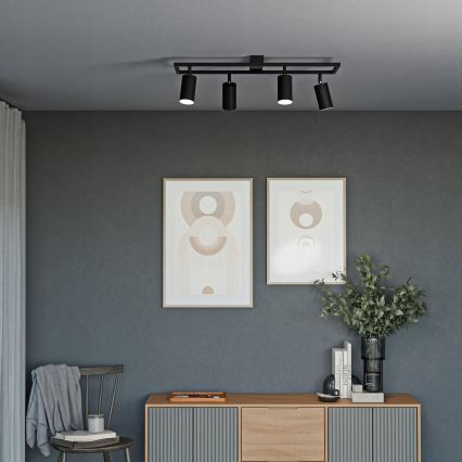 Kohdevalaisin 4xGU10/30W/230V musta