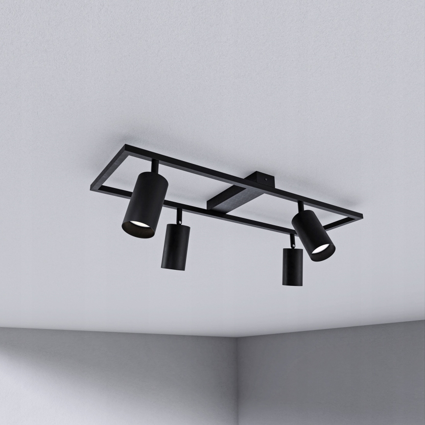 Kohdevalaisin 4xGU10/30W/230V musta