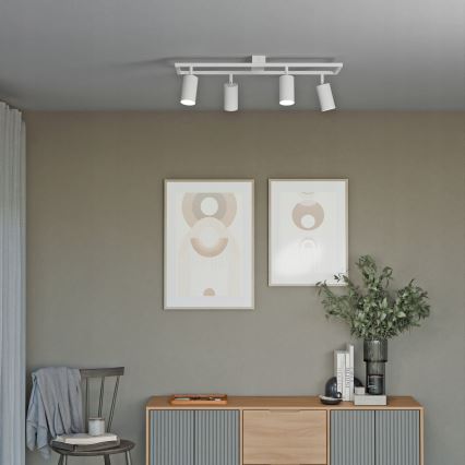 Kohdevalaisin 4xGU10/30W/230V valkoinen