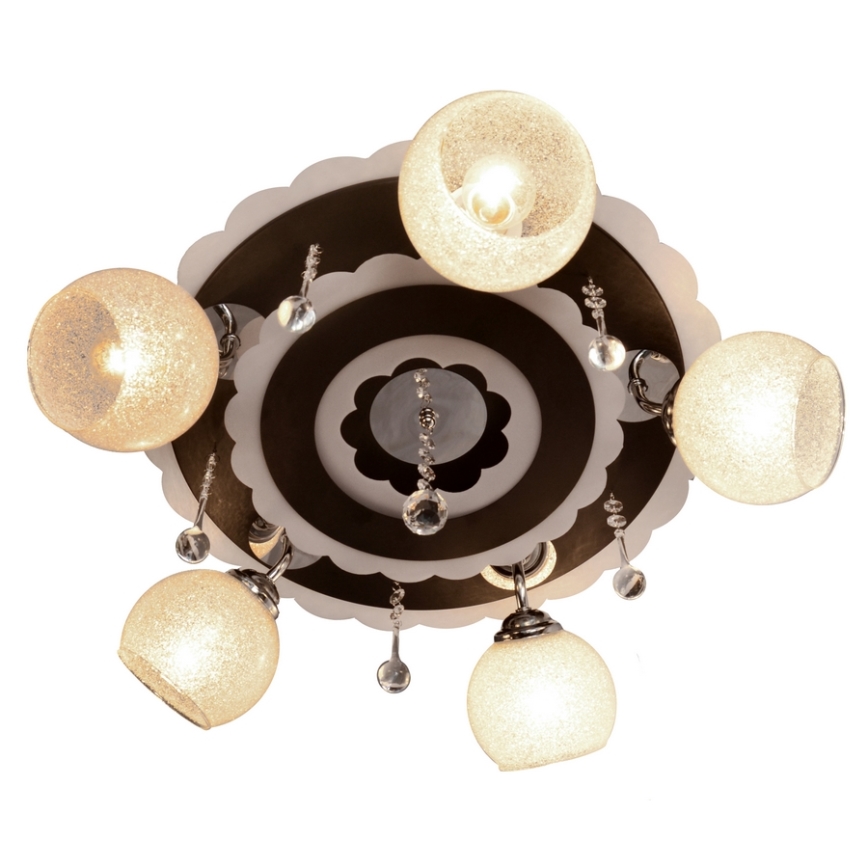 Kohdevalaisin ARONA 5xE27/15W/230V+LED musta