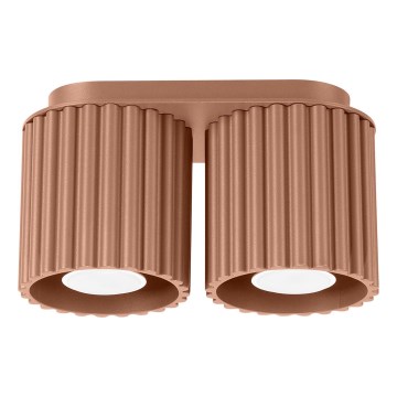 Kohdevalaisin AURA 2xGU10/10W/230V ruskea