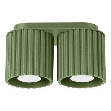 Kohdevalaisin AURA 2xGU10/10W/230V vihreä