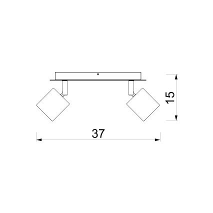 Kohdevalaisin DEMIA 2xGU10/8W/230V beige