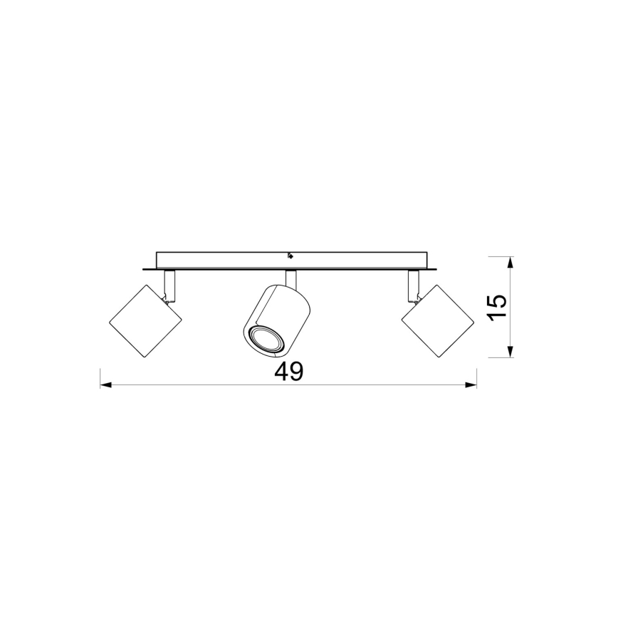 Kohdevalaisin DEMIA 3xGU10/8W/230V beige
