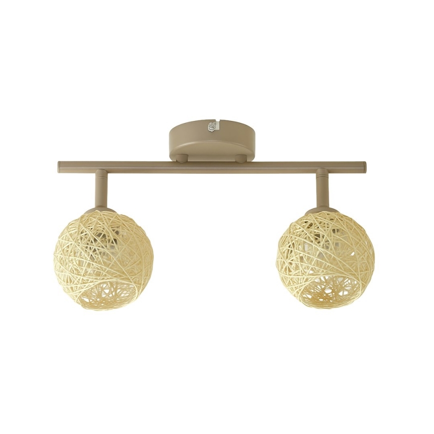 Kohdevalaisin DEX 2xE14/10W/230V beige/kerma