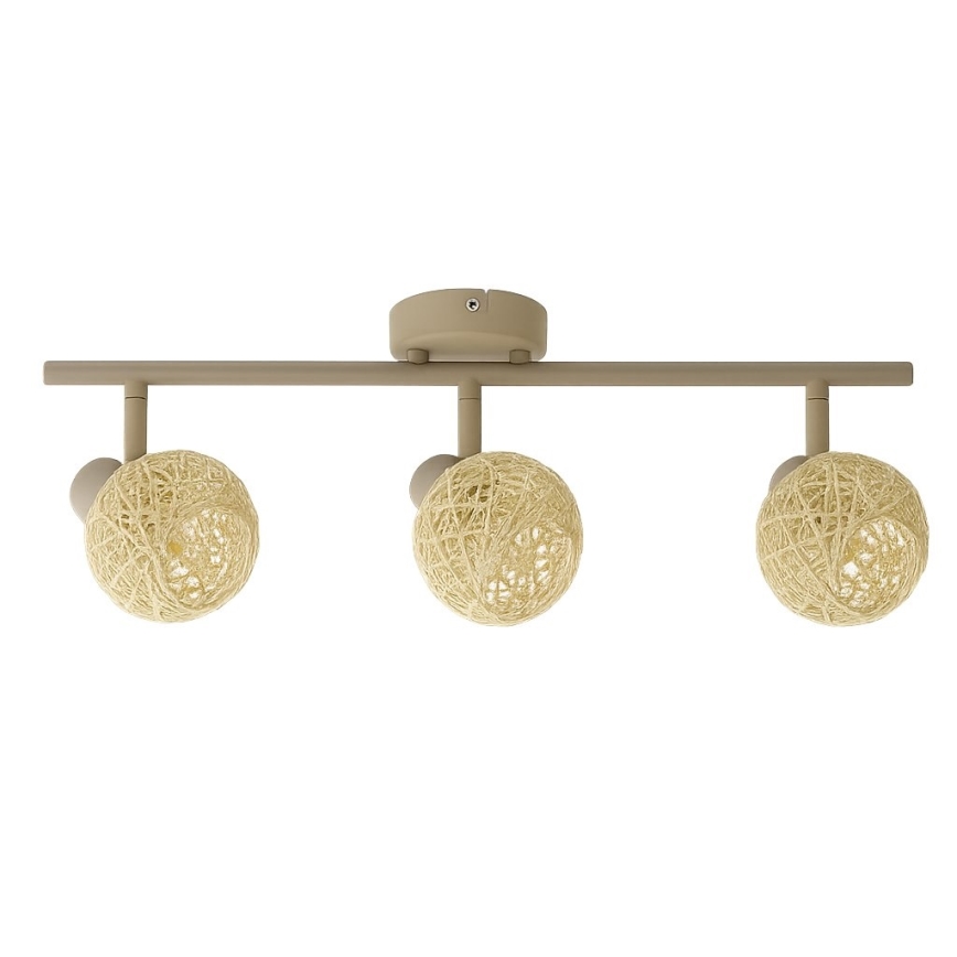 Kohdevalaisin DEX 3xE14/10W/230V beige/kerma