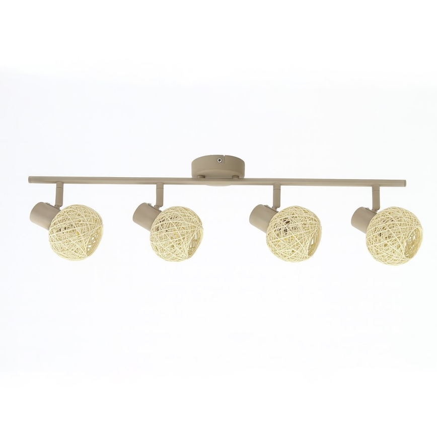 Kohdevalaisin DEX 4xE14/10W/230V beige/kerma