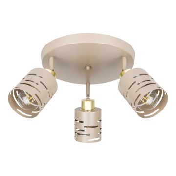 Kohdevalaisin ELEN 3xE27/35W/230V beige/kulta