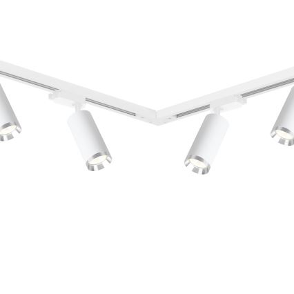 Kohdevalaisin kiskojärjestelmään MICA 6xGU10/10W/230V valkoinen/mattakromi