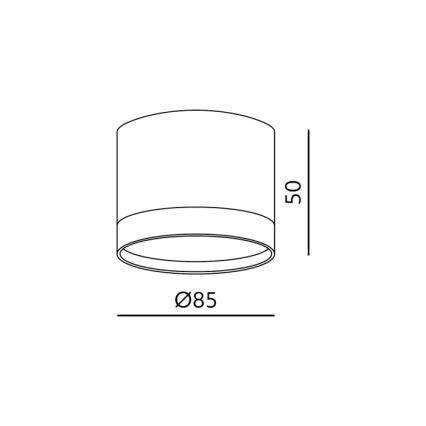 Kohdevalaisin OH12S 1xGX53/35W/230V 5 cm valkoinen