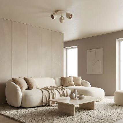 Kohdevalaisin PARKLA 3xE27/15W/230V beige
