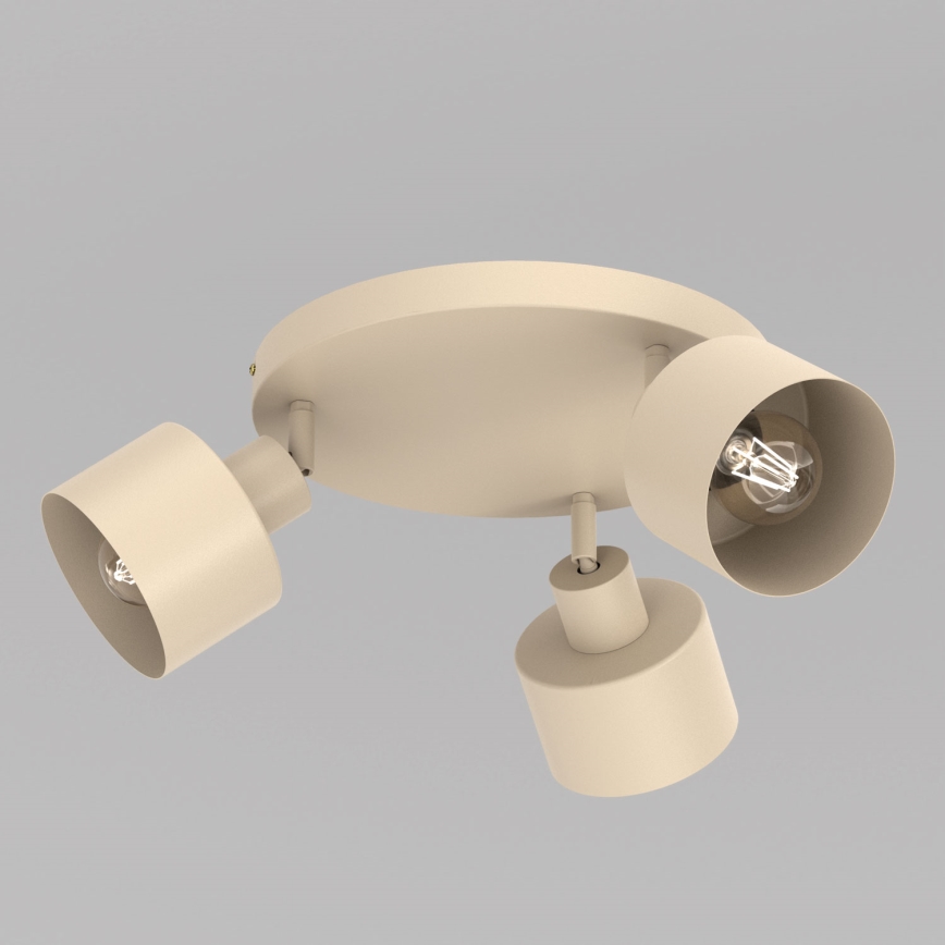 Kohdevalaisin PARKLA 3xE27/15W/230V beige