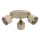 Kohdevalaisin PARKLA 3xE27/15W/230V beige/kultainen