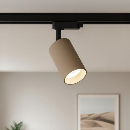 Kohdevalaisin PIPE 1-vaiheiseen kiskojärjestelmään 1xGU10/10W/230V beige