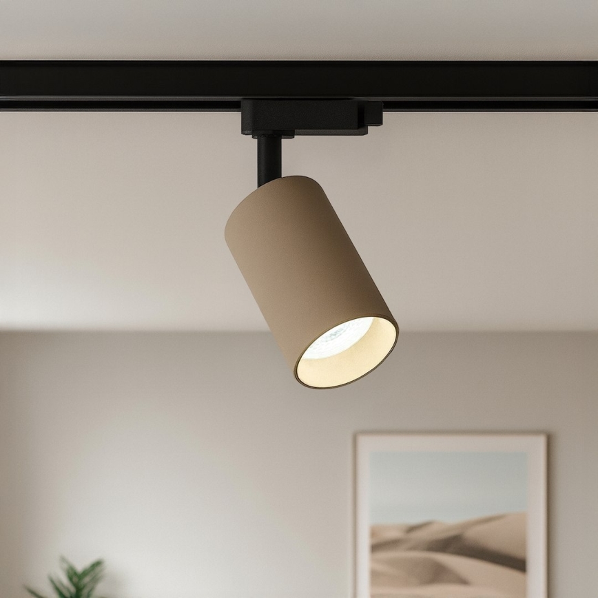 Kohdevalaisin PIPE 1-vaiheiseen kiskojärjestelmään 1xGU10/10W/230V beige