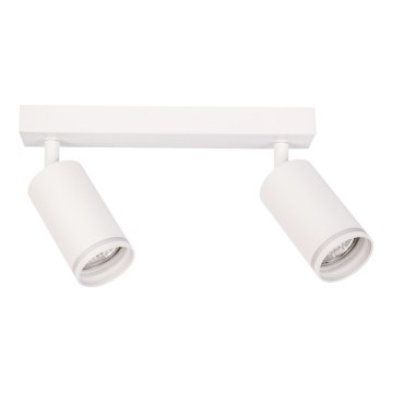 Kohdevalaisin PIPE 2xGU10/10W/230V valkoinen