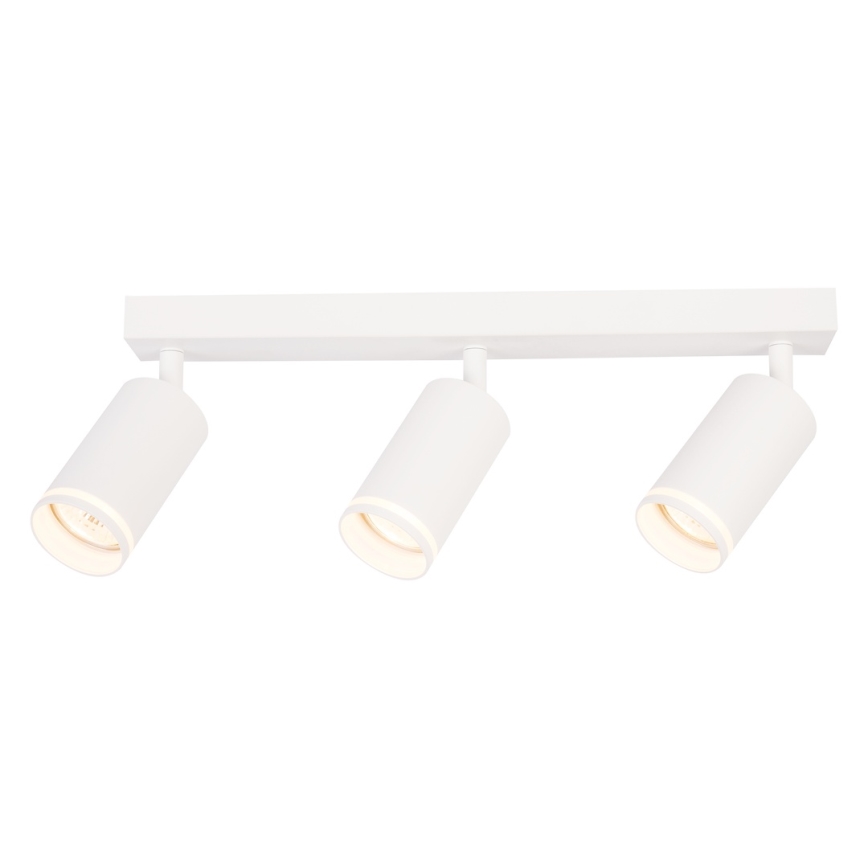 Kohdevalaisin PIPE 3xGU10/10W/230V valkoinen