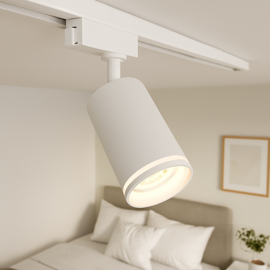 Kohdevalaisin PIPE-kiskojärjestelmään 3xGU10/10W/230V, valkoinen