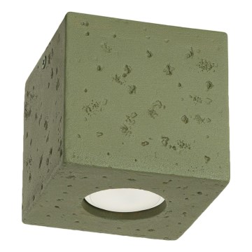 Kohdevalaisin QUAD 1xGU10/10W/230V betoni/vihreä