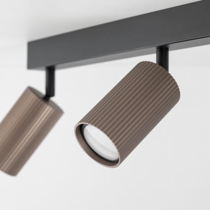 Kohdevalaisin TUNE 3xGU10/10W/230V musta/ruskea