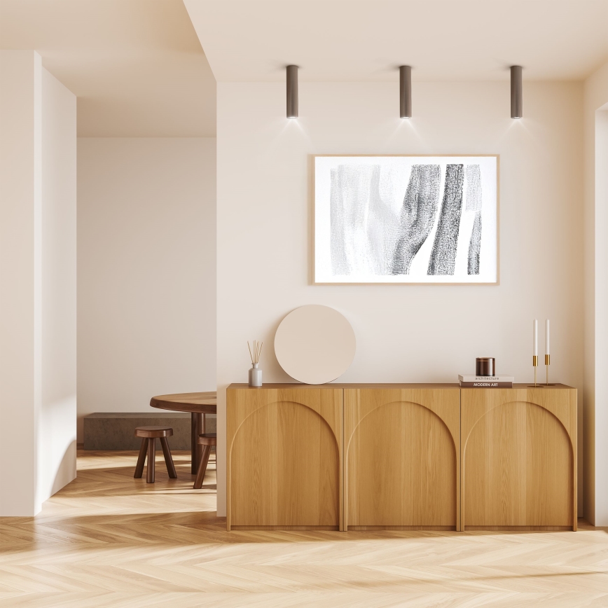 Kohdevalaisin TUNE L 1xGU10/10W/230V 24 cm ruskea