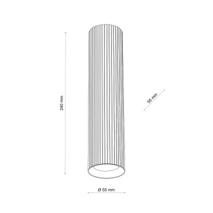 Kohdevalaisin TUNE L 1xGU10/10W/230V 24 cm ruskea