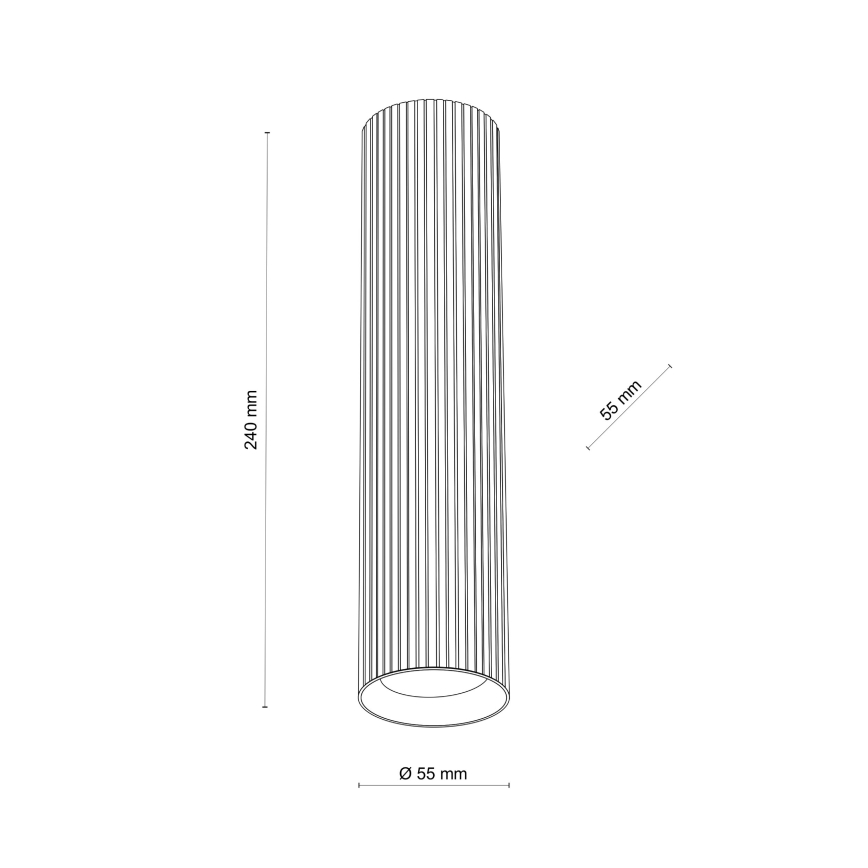 Kohdevalaisin TUNE L 1xGU10/10W/230V 24 cm ruskea
