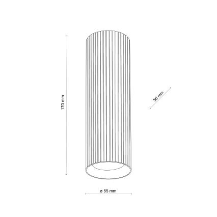 Kohdevalaisin TUNE M 1xGU10/10W/230V 17 cm musta